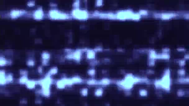 Schermo LCD luminoso glitch rumore interferenza loop di sfondo per l'animazione logo nuova tecnologia di contrazione digitale di qualità filmati video colorati — Video Stock