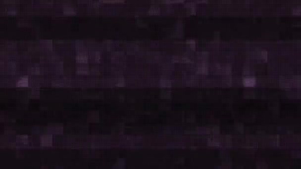 LCD-skärmen glitch buller störningar bakgrund ögla för logotyp animation nya kvalitet digital twitch teknik färgglada videofilmer — Stockvideo