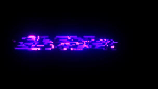 Cool neon glitch Get Ready text animation bakgrund logotyp sömlös loop nya universal teknik motion dynamiska animerad bakgrund färgglada joyful videokvalitet — Stockvideo