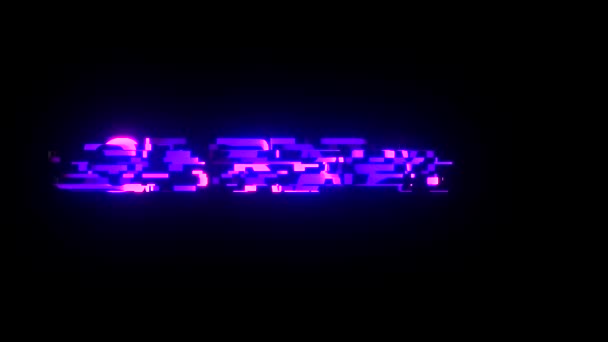 Neon aksaklık almak hazır metin animasyon arka plan logo sorunsuz döngü yeni kalite evrensel teknoloji hareketli dinamik animasyonlu arka plan renkli neşeli video cool — Stok video