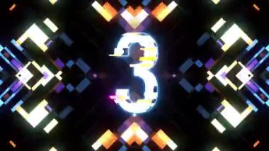 renkli fütüristik lazer aksaklık için geri sayım 3 10 1 yeni dinamik tatil neşeli tekno video görüntüleri 1 girişim arka plan numaraları