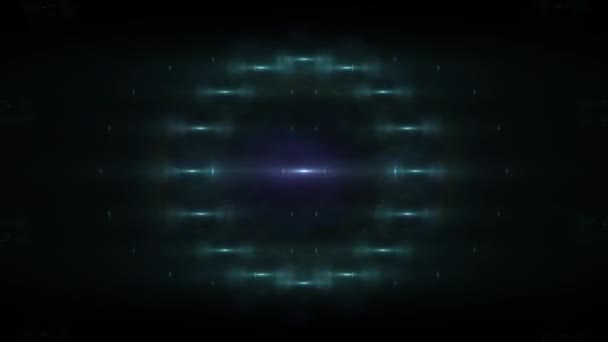 Переміщення інопланетянина мерехтливі блискучі спалахи анімації музичний фон нова якість природного освітлення лампи промені ефект динамічний барвистий яскравий танцювальний відеозапис — стокове відео