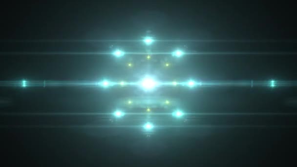 Alien migotanie flash flary animacji błyszczące muzyki tła nowe jakości naturalne oświetlenie lampy promieni efekt dynamicznego tańca jasny kolorowy materiału wideo — Wideo stockowe