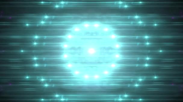 Движущиеся Огни Оптические Линзы Вспышки Блестящий Анимационный Фон Искусства Новое — стоковое видео