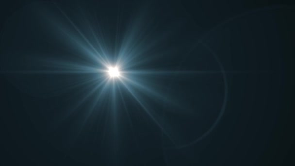 Verblassende Kreis bewegliche Lichter für Logo-Animation optische Linse Stern flackert glänzende Schleife Hintergrund neue Qualität natürliches Licht Lampe Strahlen Effekt dynamische bunte helle Videomaterial — Stockvideo