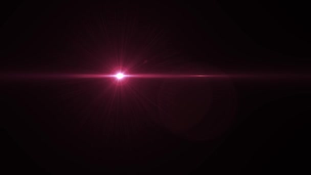 Dissolvenza cerchio luci in movimento per l'animazione logo ottico lente stelle brillanti loop sfondo nuova qualità naturale illuminazione lampada raggi effetto dinamico colorato video luminoso — Video Stock