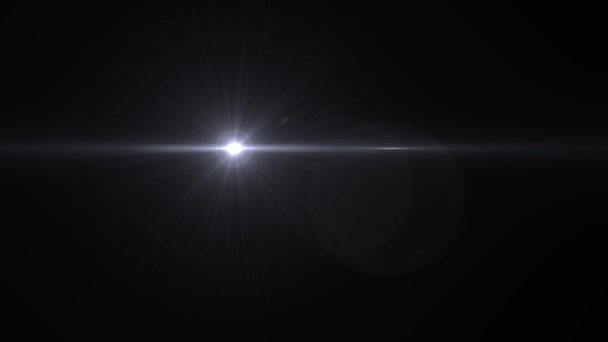 페이딩 원형 로고 애니메이션 광학 렌즈 별 빛 이동 섬광 반짝 루프 배경 새로운 품질 자연 조명 램프 광선 효과 동적 다채로운 밝은 영상 — 비디오