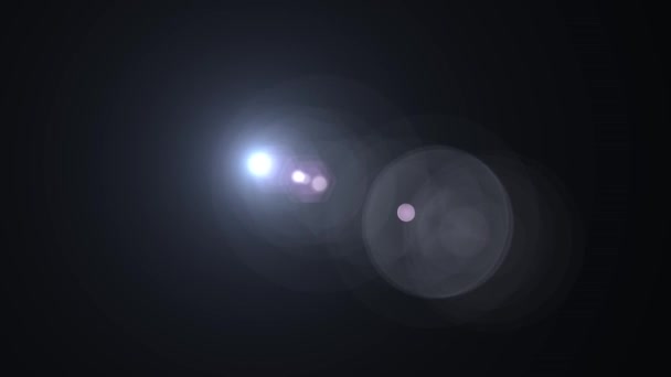 Círculo de atenuación luces para estrellas de lente óptica de animación de logo en movimiento las llamaradas lazo brillante fondo nuevo calidad iluminación natural lámpara rayos efecto dinámico colorido brillante videos — Vídeos de Stock