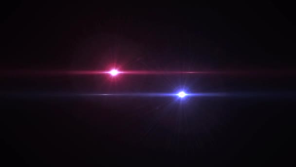 Desvanecimento círculo movendo luzes para logotipo intro animação lente óptica estrela chamas brilhante loop fundo nova qualidade natural iluminação lâmpada raios efeito dinâmico colorido brilhante vídeo footage — Vídeo de Stock