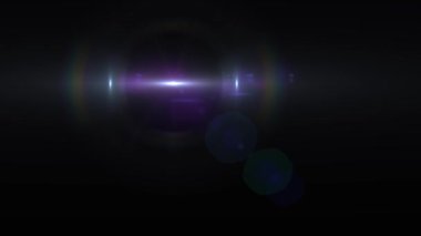 tam bir daire için logo Intro animasyon optik lens yıldız ışıkları hareket solma parlak döngü arka plan yeni kalite doğal aydınlatma lambası ışınları etkisi dinamik renkli parlak video görüntüleri fişekleri