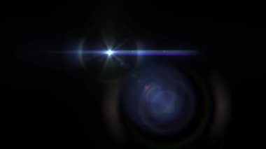 tam bir daire için logo Intro animasyon optik lens yıldız ışıkları hareket solma parlak döngü arka plan yeni kalite doğal aydınlatma lambası ışınları etkisi dinamik renkli parlak video görüntüleri fişekleri