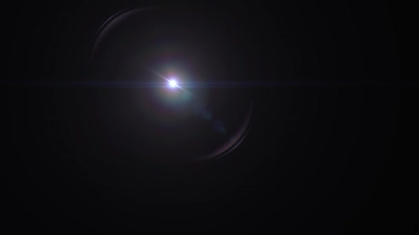 Dissolvenza pieno cerchio luci in movimento per il logo intro animazione ottico lente stelle brillanti loop sfondo nuova qualità naturale illuminazione lampada raggi effetto dinamico colorato video luminoso — Video Stock