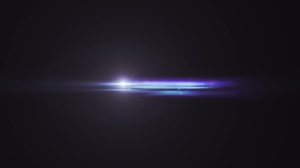 Flash-fading horisontella rörliga lampor för logotypen glänsande animation loop bakgrunden nya kvalitet naturlig belysning optisk lins stjärna nödraketer lampa strålar effekt dynamiska färgglada ljusa videofilmer — Stockvideo