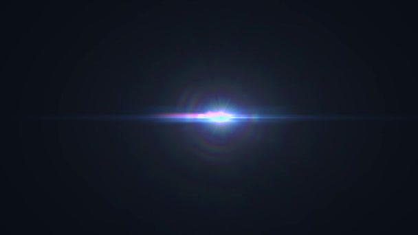 Вспышка затухающие горизонтальные движущиеся огни для логотипа блестящий анимационный цикл фон новое качество естественного освещения оптические линзы звезды вспышки лампы лучи эффект динамические красочные яркие видео кадры — стоковое видео