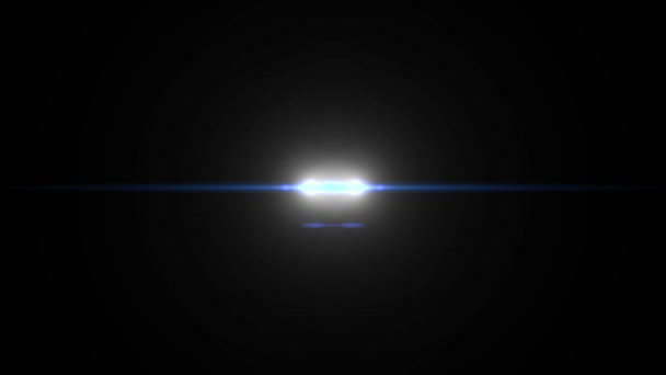 Flash, blaknięcie symetryczne poziome przesłanie światła na logo animacji błyszczące pętli tle nowe jakości naturalne oświetlenie optyczny Race gwiazda Lampa promienie efekt dynamiczne kolorowe jasne wideo — Wideo stockowe