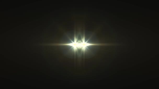 Flash, blaknięcie symetryczne poziome przesłanie światła na logo animacji błyszczące pętli tle nowe jakości naturalne oświetlenie optyczny Race gwiazda Lampa promienie efekt dynamiczne kolorowe jasne wideo — Wideo stockowe