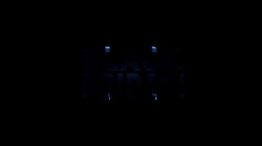Neon aksaklık Black Friday metin animasyon arka plan logo sorunsuz döngü yeni kalite evrensel teknoloji hareketli dinamik animasyonlu arka plan renkli neşeli video cool