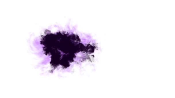 Purple pink splatter blot spreading turbulent moving abstract painting animation background new unique quality art stylish colorful joyful cool nice motion dynamic beautiful video footage — Stock Video