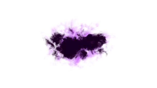 Viola rosa splatter blot diffusione turbolento movimento astratto pittura animazione sfondo nuovo unico qualità arte elegante colorato gioioso fresco bello movimento dinamico bellissimo video — Video Stock