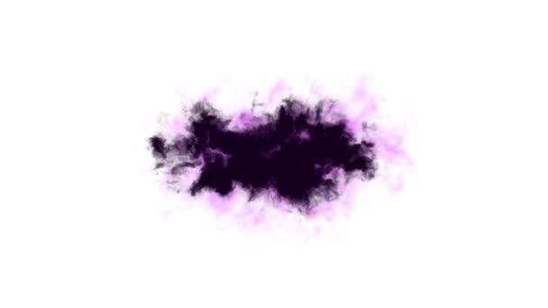 Roxo rosa respingo blot espalhando turbulento movimento abstrato pintura animação fundo nova qualidade arte elegante colorido alegre agradável movimento dinâmico belo vídeo metragem — Vídeo de Stock