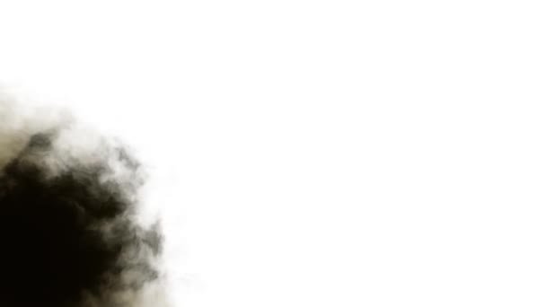 Жовте чорнило розбризкувач плями розповсюдження турбулентного рухомого абстрактного живопису анімаційний фон нової унікальної якості мистецтва стильний барвистий радісний холодний приємний рух динамічні красиві відеозаписи — стокове відео