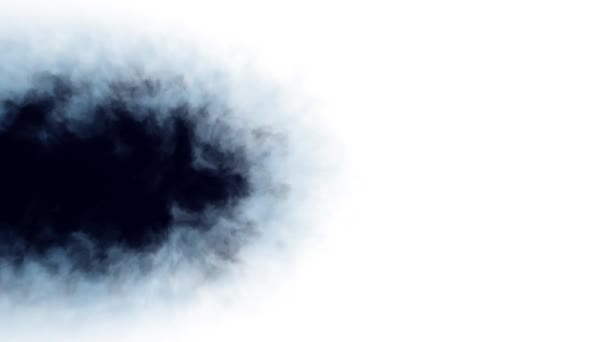 Синє чорнило розбризкування плями розповсюдження турбулентного рухомого абстрактного живопису анімаційний фон нового унікального якісного мистецтва стильного барвистого радісного холодного динамічного красивого відеозапису — стокове відео