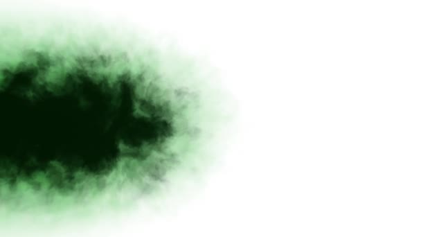 Groene inkt splatter vlek verspreiden turbulent bewegende abstracte schilderkunst animatie achtergrond nieuwe unieke kwaliteit kunst stijlvolle kleurrijke vrolijke cool leuk beweging dynamische prachtige videobeelden — Stockvideo