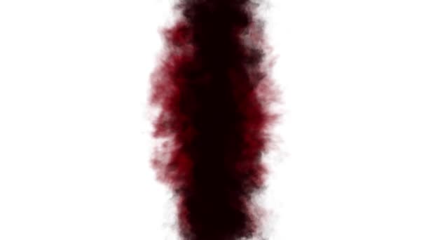 Rote Tinte Splatter Blot Verbreitung turbulente bewegte abstrakte Malerei Animation Hintergrund neue einzigartige Qualität Kunst stilvoll bunt fröhlich cool schöne Bewegung dynamisch schöne Videomaterial — Stockvideo