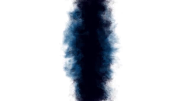 Синє чорнило розбризкування плями розповсюдження турбулентного рухомого абстрактного живопису анімаційний фон нового унікального якісного мистецтва стильного барвистого радісного холодного динамічного красивого відеозапису — стокове відео