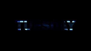 Neon aksaklık Salı metin animasyon arka plan logo sorunsuz döngü yeni kalite evrensel teknoloji hareketli dinamik animasyonlu arka plan renkli neşeli video