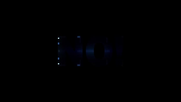 Neon glitch bez animacji tekstu słowo tło logo Płynna pętla nowej jakości uniwersalna technologia ruchu dynamicznego animowane tło kolorowe radosny film — Wideo stockowe