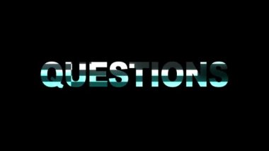 Neon glitch sorular word metin animasyon sıklığı sorunsuz arka plan logo döngü yeni kalite evrensel teknoloji hareketli dinamik animasyonlu arka plan renkli neşeli video