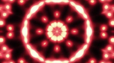 süs ışık kırmızı kaleydoskop desen animasyon sorunsuz döngü yeni kalite tatil doğal renkli evrensel hareketli dinamik neşeli müzik stok video