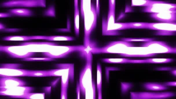 装飾光紫万華鏡パターン アニメーション シームレス ループ新しい品質休日ネイティブのカラフルな普遍的な動き動的楽しい音楽ストック ビデオ — ストック動画