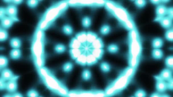 Süs ışık mavi kaleydoskop desen animasyon sorunsuz döngü yeni kalite tatil doğal renkli evrensel hareketli dinamik neşeli müzik stok video — Stok video