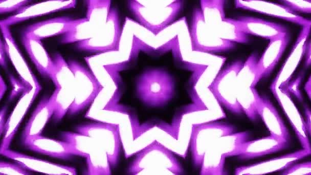 Ornamentale Licht Kaleidoskop Muster Animation Nahtlose Schleife Neue Qualität Urlaub — Stockvideo