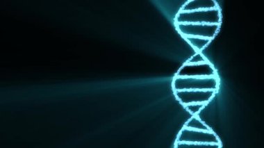 Animasyon arka plan yeni kalite doğal sağlık serin güzel stok video görüntüleri güzel dönen Dna sarmal molekülü