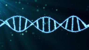 Animasyon arka plan yeni kalite doğal sağlık serin güzel stok video görüntüleri güzel dönen Dna sarmal molekülü .