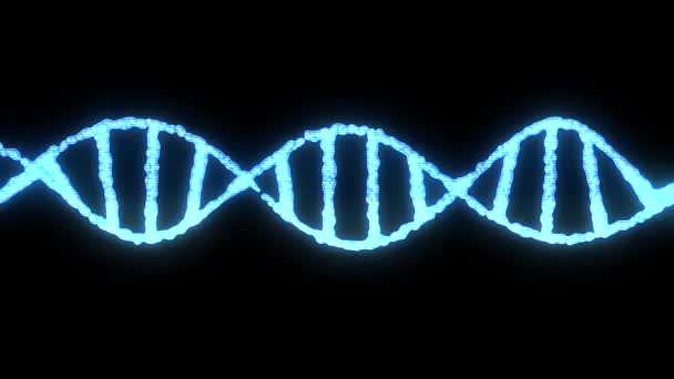 DNA espiral molécula rotativa animação fundo nova qualidade bela saúde natural legal bom estoque de imagens de vídeo — Vídeo de Stock