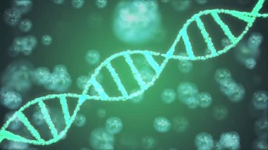 Animasyon arka plan yeni kalite doğal sağlık serin güzel stok video görüntüleri güzel dönen Dna sarmal molekülü