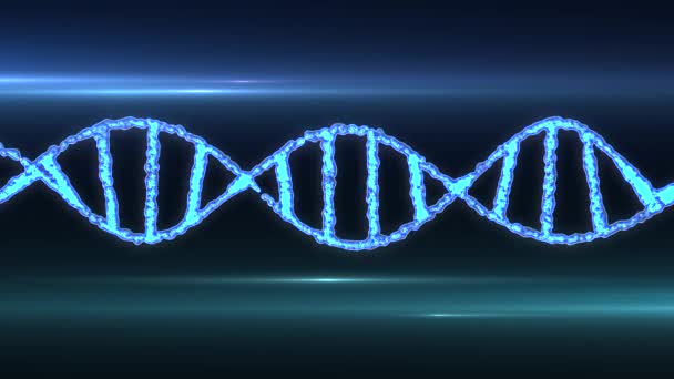 DNA-molecule van de spiraal roterende animatie achtergrond nieuwe kwaliteit mooie natuurlijke gezondheid cool video mooi beeldmateriaal — Stockvideo