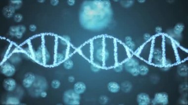 DNA sarmal molekül buluşması saçılan ve animasyon arka plan yeni kalite doğal sağlık serin güzel stok video görüntüleri güzel döndürme
