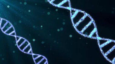 Animasyon arka plan yeni kalite doğal sağlık serin güzel stok video görüntüleri güzel dönen Dna sarmal molekülü