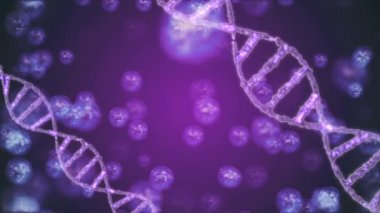 Animasyon arka plan yeni kalite doğal sağlık serin güzel stok video görüntüleri güzel dönen Dna sarmal molekülü