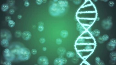 Animasyon arka plan yeni kalite doğal sağlık serin güzel stok video görüntüleri güzel dönen Dna sarmal molekülü