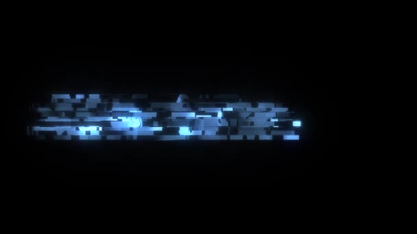 Ekranie HUD fajny glitch nową grę tekstu animacji tła logo Płynna pętla nowe jakości uniwersalna technologia ruchu animowane tła dynamiczne kolorowe radosny film — Wideo stockowe