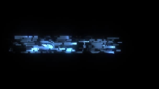 Hud skärmen cool glitch tack text animation bakgrund logotyp sömlös loop nya universal teknik motion dynamiska animerad bakgrund färgglada joyful videokvalitet — Stockvideo