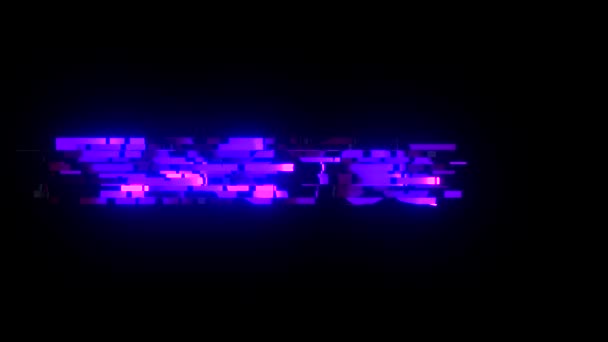 Cool colorido glitch GRACIAS texto animación fondo logo lazo sin costuras nueva tecnología universal movimiento dinámico animado fondo alegre stock video — Vídeos de Stock