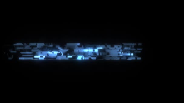 HUD écran cool glitch CYBER LUNDI texte animation fond logo boucle transparente Nouvelle technologie universelle mouvement dynamique animé fond coloré joyeuse vidéo — Video