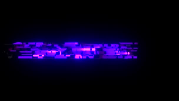 Cool πολύχρωμο glitch Cyber Δευτέρα κείμενο animation φόντο λογότυπο αδιάλειπτη βρόχο νέα ποιότητα καθολικός τεχνολογία κίνησης δυναμική κινούμενο φόντο χαρούμενη απόθεμα βίντεο — Αρχείο Βίντεο